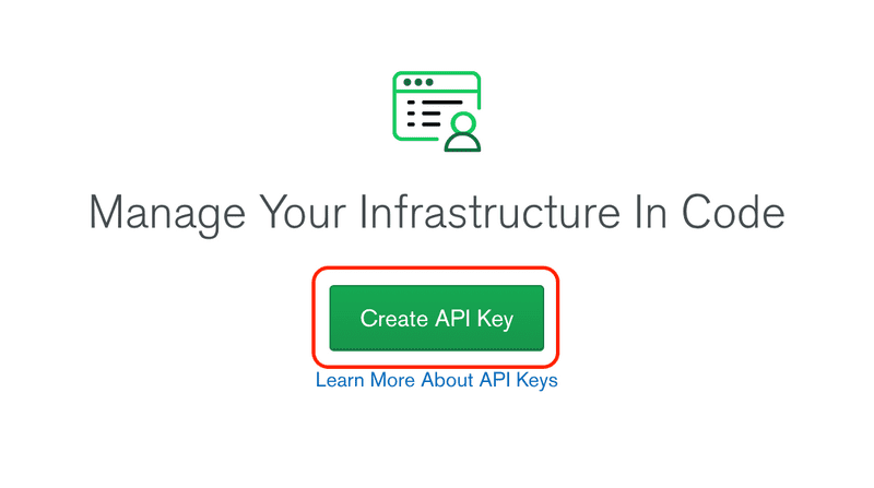 Create API Key Continued