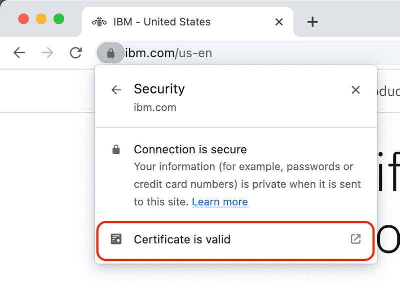 Certificate is valid
