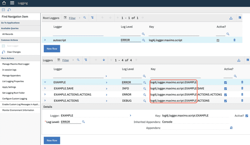 EXAMPLE Script Loggers