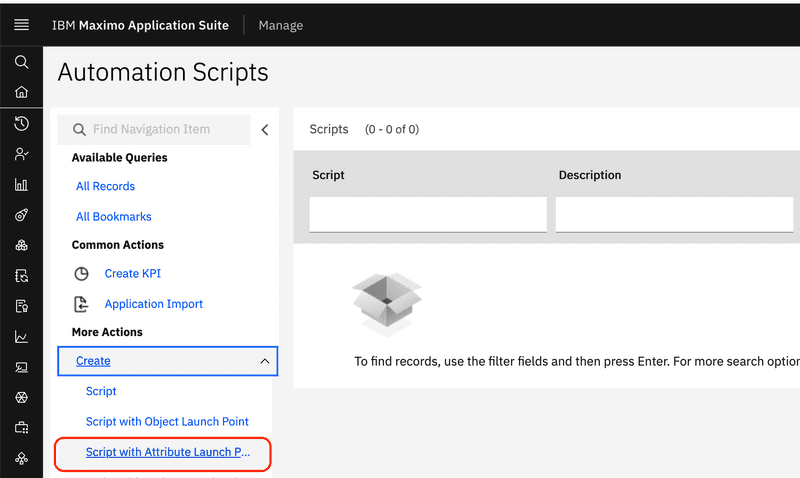 Script with Attribute Launchpoint