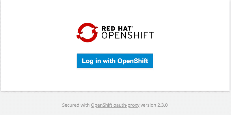 OpenShift Login Prompt