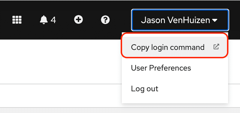 Login Command Link