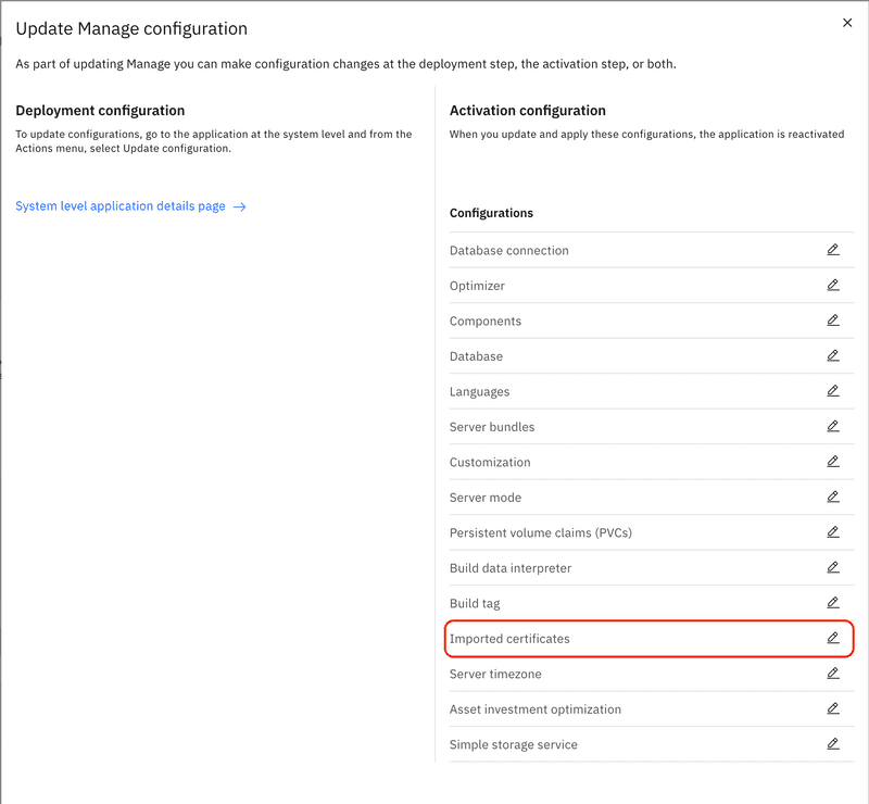 Import certificates