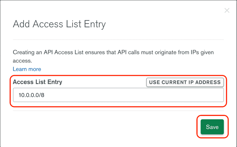 Whitelist Access