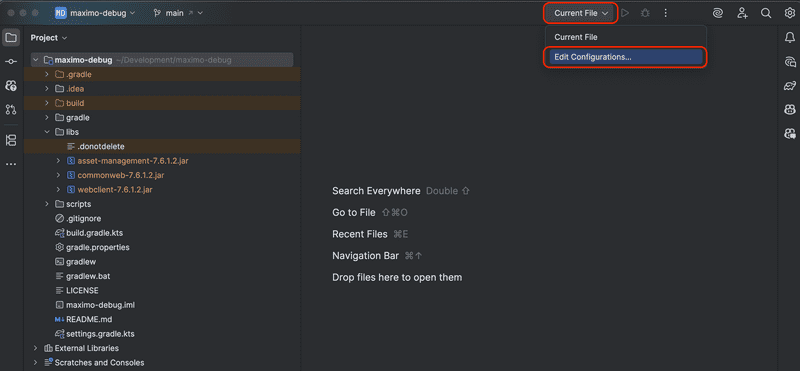Edit Configurations
